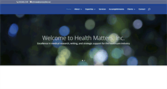 Desktop Screenshot of healthmattersmedwriting.com